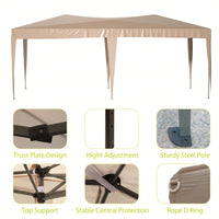 10x20 Heavy Duty Pop Up Canopy Tent with 6 Waterproof Sidewalls for Outdoor Events and Parties