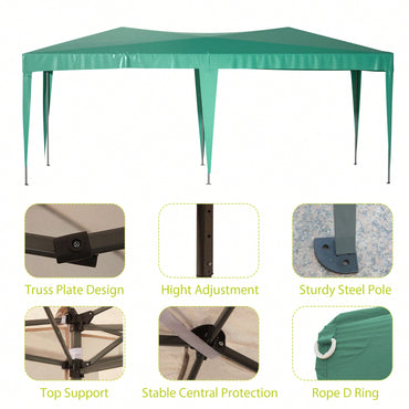 10x20 Heavy Duty Pop Up Canopy Tent with 6 Waterproof Sidewalls for Outdoor Events and Parties