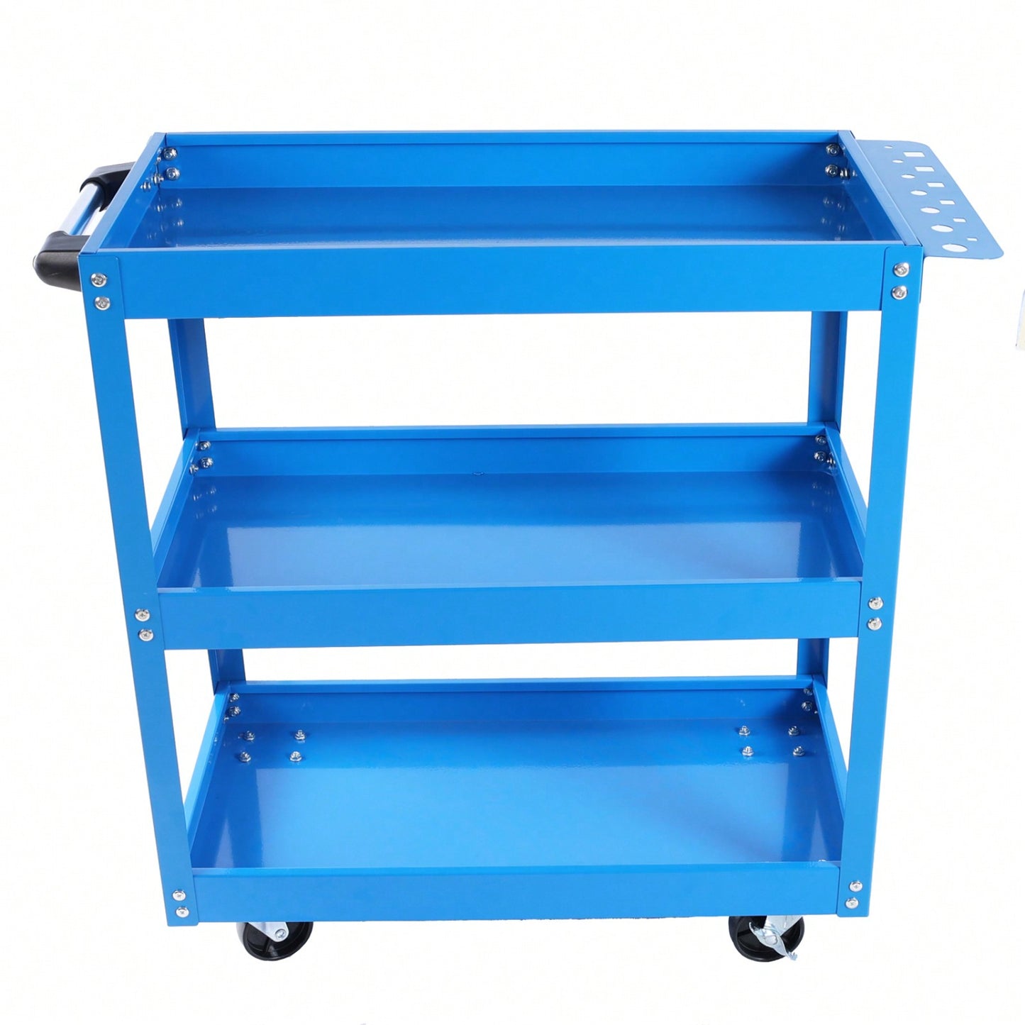 Heavy Duty 3 Tier Rolling Tool Cart with Lockable Wheels 450 lbs Capacity for Garage Warehouse Workshop