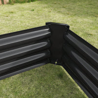 6*3*1ft , Metal Raised  Rectangle Planter Beds For Plants, Vegetables, And Flowers