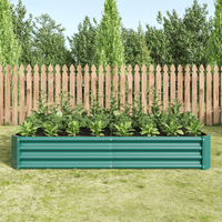 6*3*1ft , Metal Raised  Rectangle Planter Beds For Plants, Vegetables, And Flowers