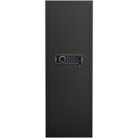 Large Heavy Duty Gun Cabinet for 5-8 Rifles with Electronic Keypad Lock Unassembled Metal Safe