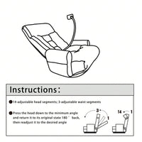 Ergonomic Gaming and Lounge Chair with Adjustable Headrest Lumbar Support 360° Rotation and Reclining Backrest for Ultimate Comfort