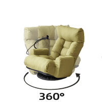 Ergonomic Gaming and Lounge Chair with Adjustable Headrest Lumbar Support 360° Rotation and Reclining Backrest for Ultimate Comfort