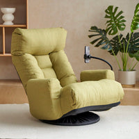Ergonomic Gaming and Lounge Chair with Adjustable Headrest Lumbar Support 360° Rotation and Reclining Backrest for Ultimate Comfort