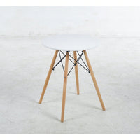 Modern And Stylish 3-Piece Dining Table Set With MDF Top And Metal Legs