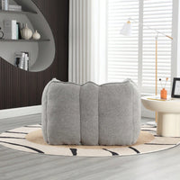 High-Quality Soft Foam Bean Bag Chair with Footstool for Gaming and Relaxation in Living Room and Bedroom