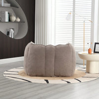 High-Quality Soft Foam Bean Bag Chair with Footstool for Gaming and Relaxation in Living Room and Bedroom