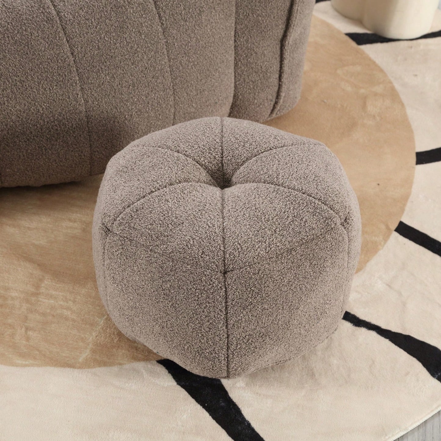 High-Quality Soft Foam Bean Bag Chair with Footstool for Gaming and Relaxation in Living Room and Bedroom