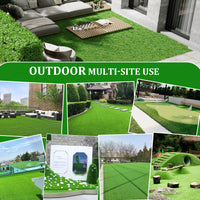 3x5ft Realistic Outdoor Artificial Grass Rug for Patios and Balconies UV Resistant Easy to Clean with Drainage Holes 1.38 Pile Height