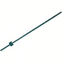 Heavy Duty 5ft Steel U-Channel Fence Posts 5-Pack with Anchor Plates for Garden Wire Fencing Durable Powder Coated Finish Easy Install