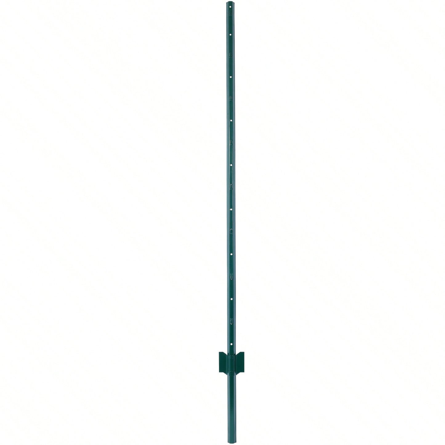 Heavy Duty 5ft Steel U-Channel Fence Posts 5-Pack with Anchor Plates for Garden Wire Fencing Durable Powder Coated Finish Easy Install