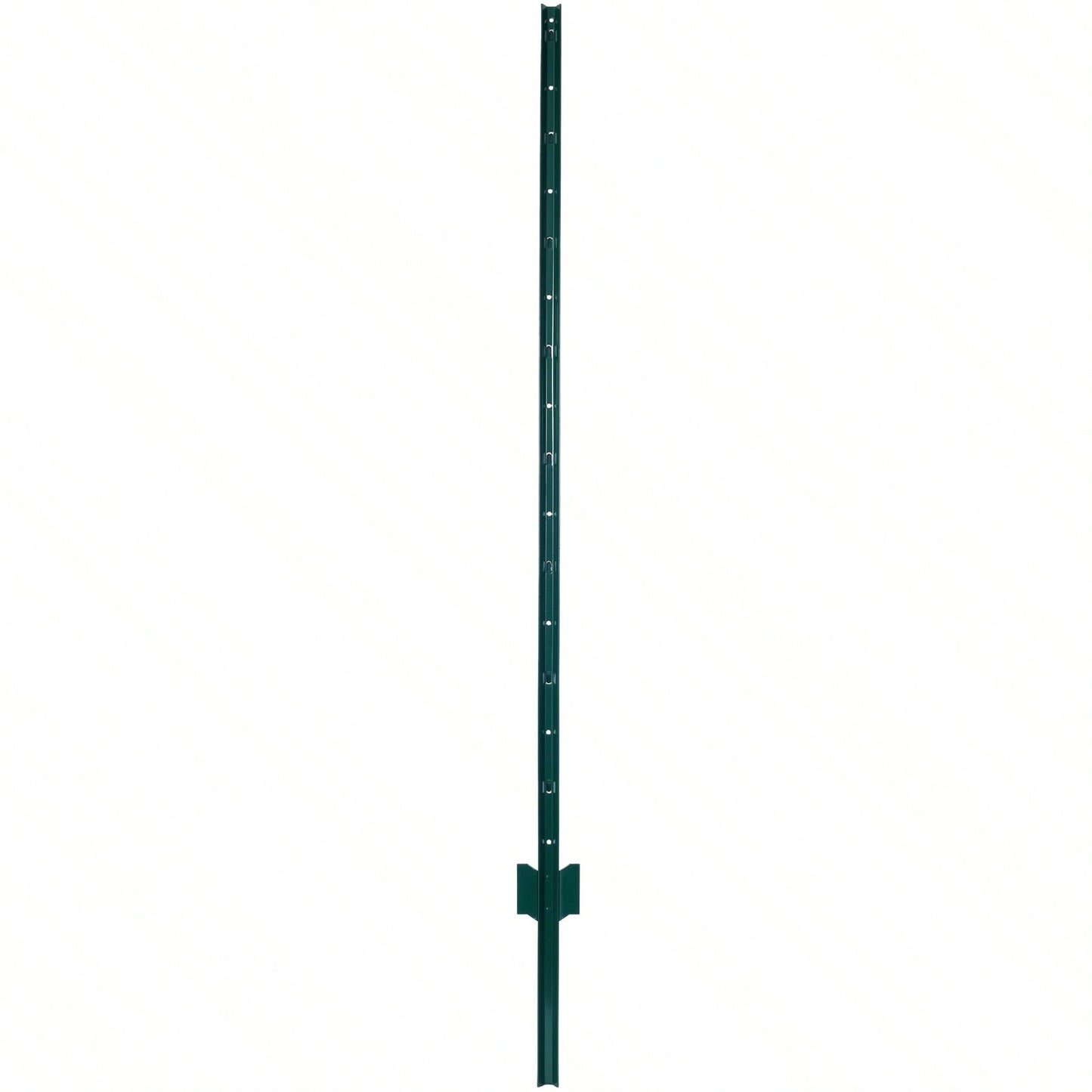 Heavy Duty 5ft Steel U-Channel Fence Posts 5-Pack with Anchor Plates for Garden Wire Fencing Durable Powder Coated Finish Easy Install