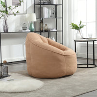 High Pressure Foam Bean Bag Chair Adult Material With Padded Foam Padding Compressed Bean Bag With Footrest