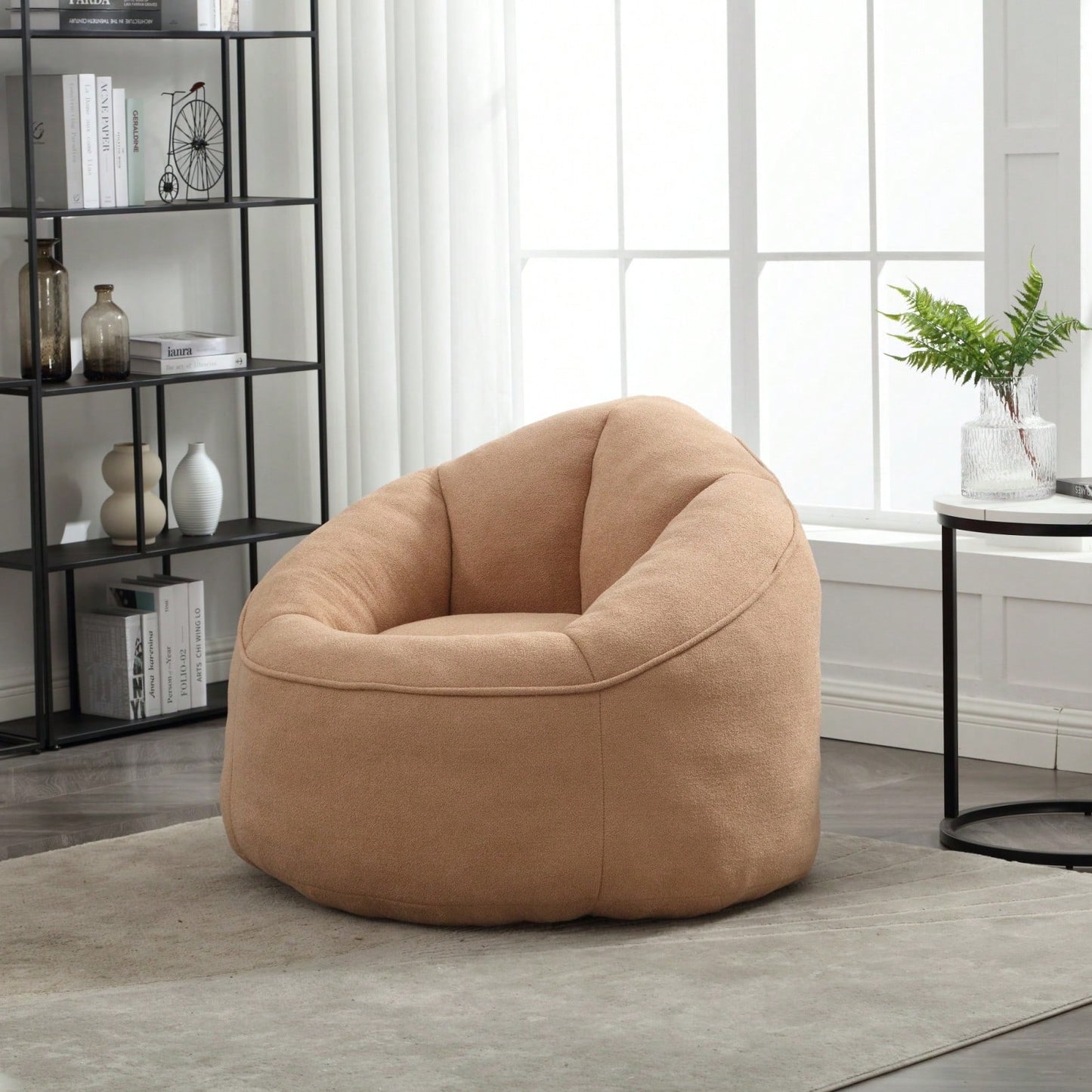 High Pressure Foam Bean Bag Chair Adult Material With Padded Foam Padding Compressed Bean Bag With Footrest