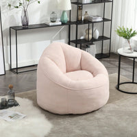 High Pressure Foam Bean Bag Chair Adult Material With Padded Foam Padding Compressed Bean Bag With Footrest