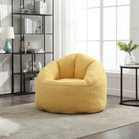 High Pressure Foam Bean Bag Chair Adult Material With Padded Foam Padding Compressed Bean Bag With Footrest