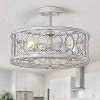 3 -Light Flush Mount Ceiling Light Fixture For Kitchen, Bedroom, Living Room