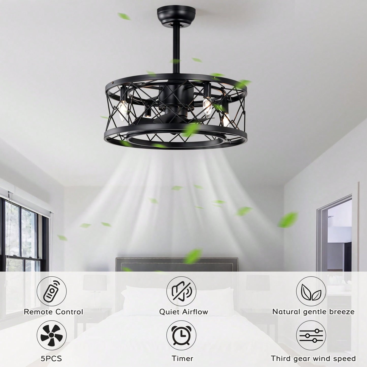Modern Ceiling Fan With Lights