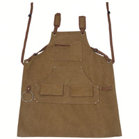 Heavy Duty 16 Oz Canvas Tool Apron for Carpenters Adjustable Unisex Durable Double Stitched Workwear