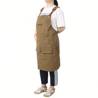 Heavy Duty 16 Oz Canvas Tool Apron for Carpenters Adjustable Unisex Durable Double Stitched Workwear