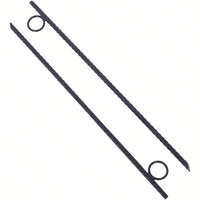 16 Pack 3/8 x 18 Inch Heavy Duty Steel Rebar Tent Stakes with Angled Ends and 1 Inch Loops for Canopies and Campsites