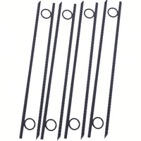 8pcs Grip Rebar 3/8x 18 Inch Steel Durable Heavy Duty Tent Canopy Ground Stakes With Angled Ends And 1 Inch Loops For Campsites And Canopies