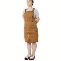 Heavy Duty Waxed Canvas Carpenter Apron, Waterproof, Adjustable, 18 Oz
