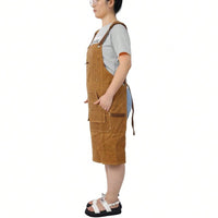 Heavy Duty Waxed Canvas Carpenter Apron, Waterproof, Adjustable, 18 Oz