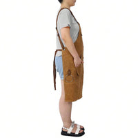Heavy Duty Waxed Canvas Carpenter Apron, Waterproof, Adjustable, 18 Oz