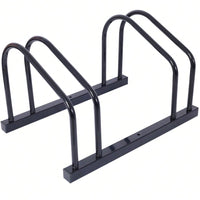 2 Bikes Floor Bike Stand, Bike Parking Rack Garage Bike Storage Stand Indoor/Outdoor 22-28" Wheel Stand