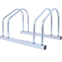 2 Bikes Floor Bike Stand, Bike Parking Rack Garage Bike Storage Stand Indoor/Outdoor 22-28" Wheel Stand