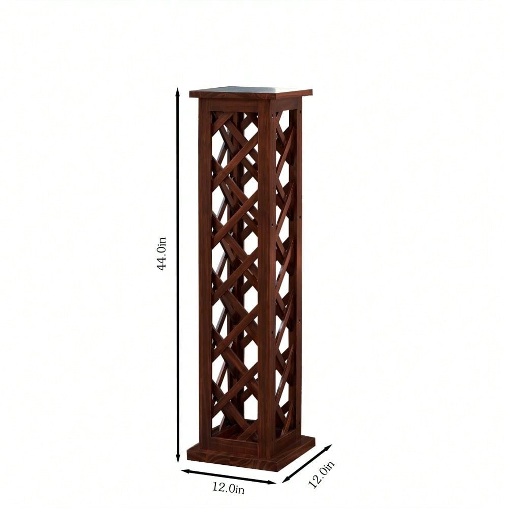 12 Bottles Freestanding Wine Rack, Rustic Wine Storage Rack, Freestanding Display Rack For Kitchen, Pantry, Cellar