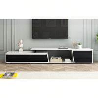 Modern Extendable TV Stand, Minimalist TV Console With Drawers & Cabinet For TVs Up To 100 Inches