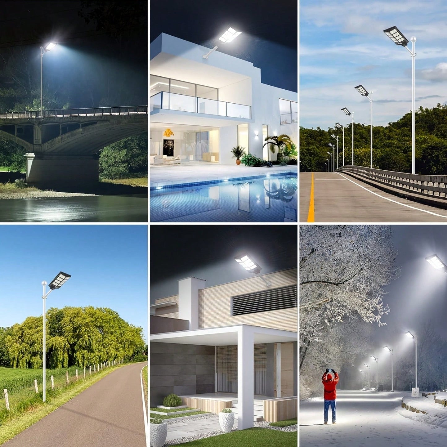 800W Solar LED Street Light with Motion Sensor Remote Control for Outdoor Security and Flood Lighting