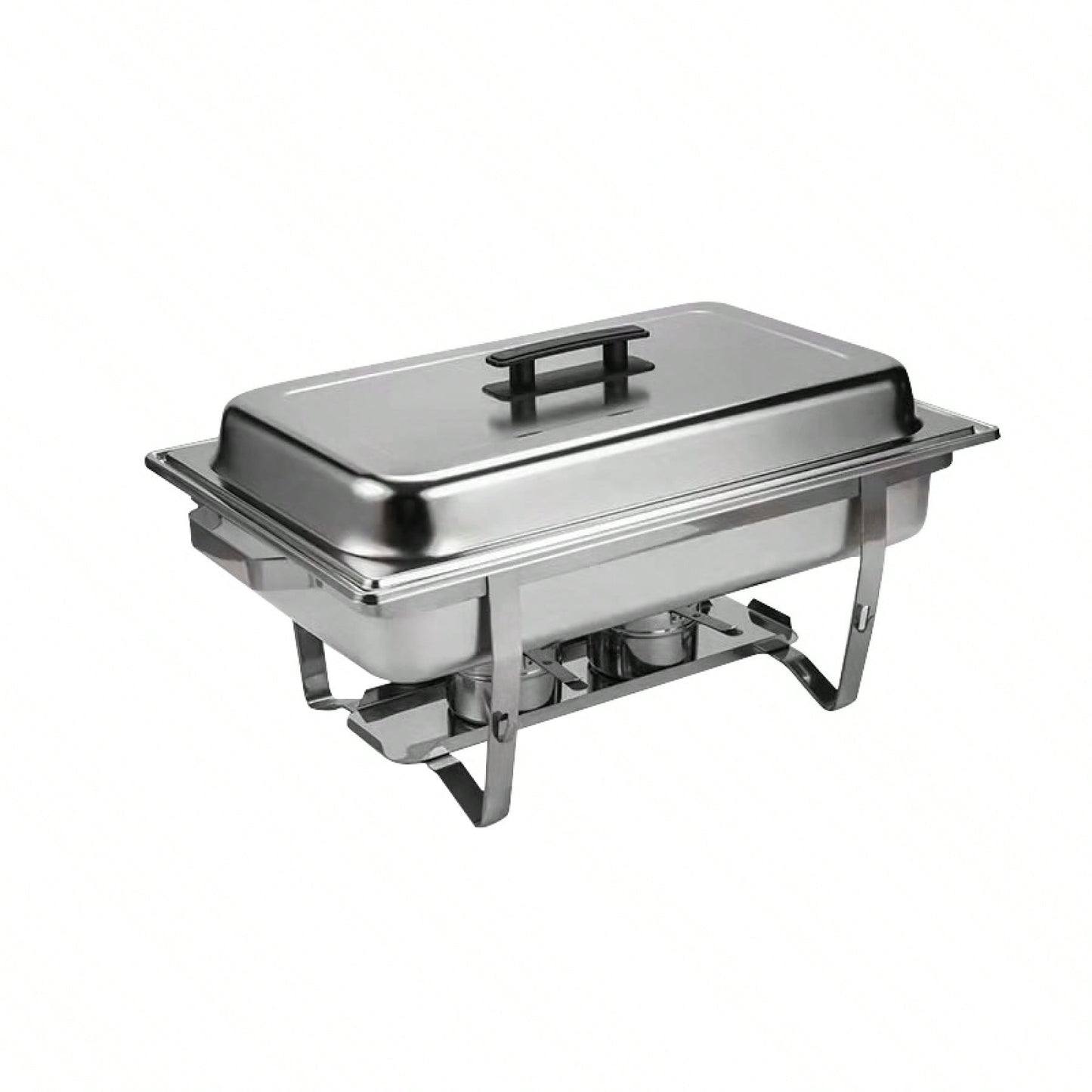 2 Sets Buffet Catering Dish, 8L Large Capacity Chafing Dish Set With Lids, Food Pans, Water Pans, Fuel Holders, For Home And Outdoor Parties