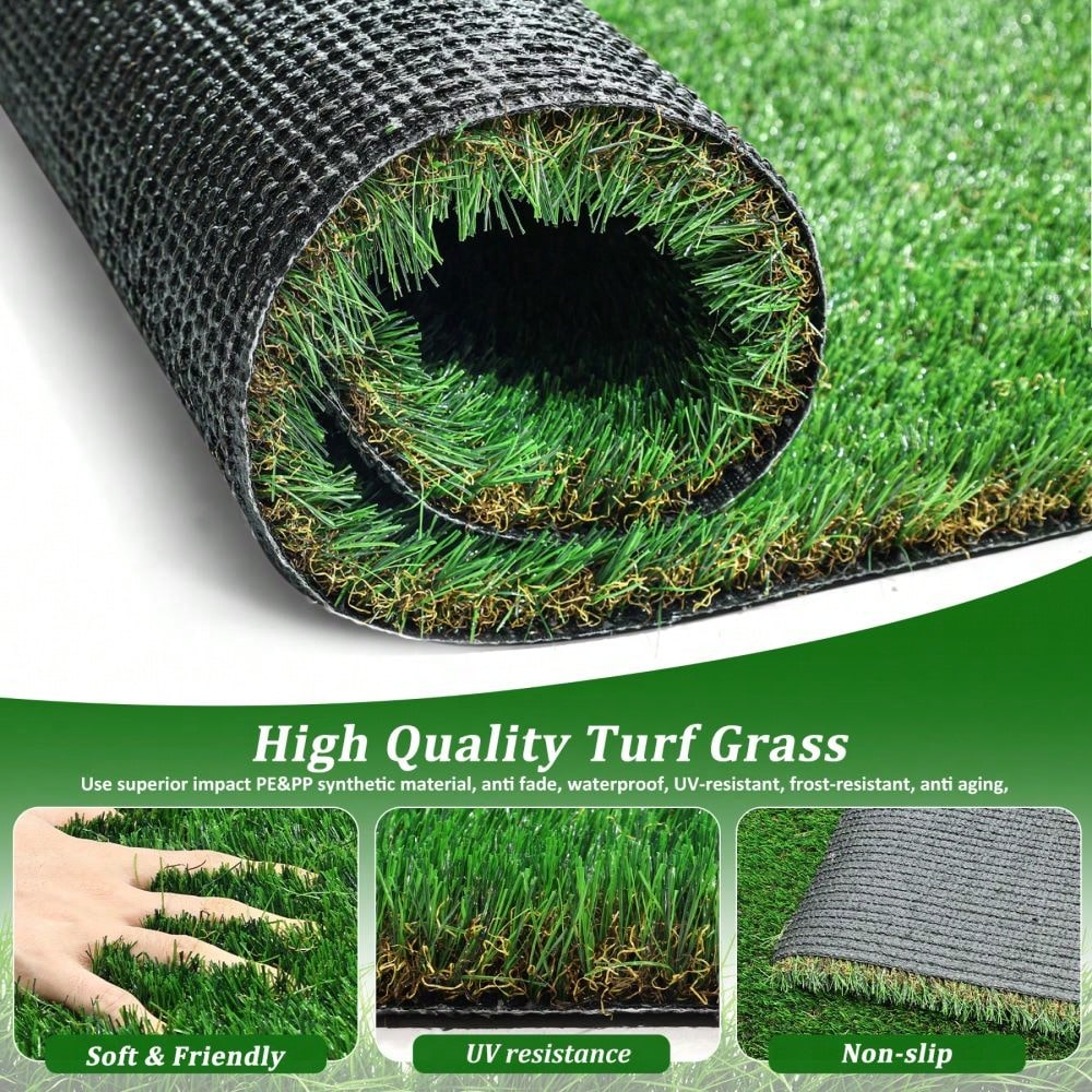 3FTx10FT Outdoor Artificial Grass Runner Rug