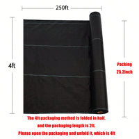 3.5oz Heavy-Duty  Barrier Fabric - 4ft X 250ft For Effective Garden And Orchard Control