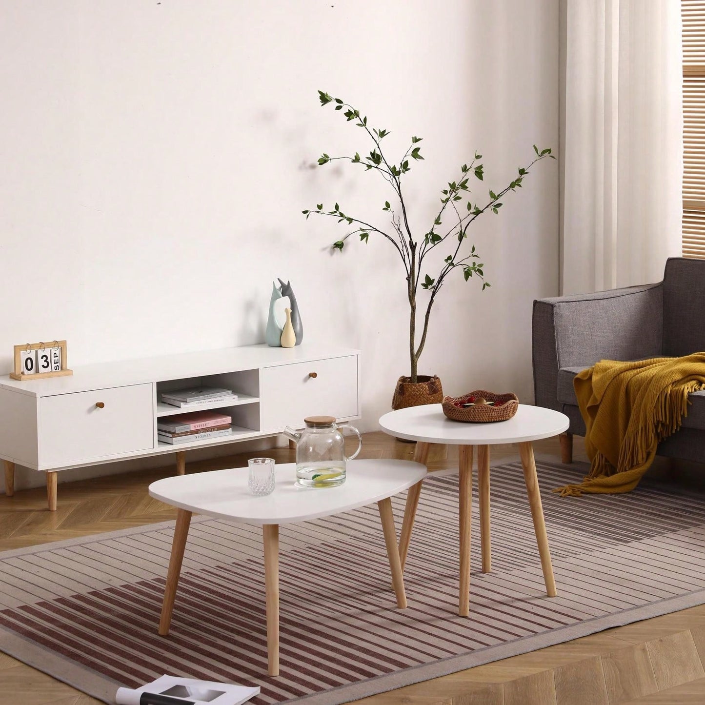 Modern Egg Shape Coffee Table