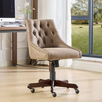 Medieval Retro Style Sheepskin Pattern Fabric Home Office Chair