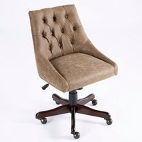 Medieval Retro Style Sheepskin Pattern Fabric Home Office Chair