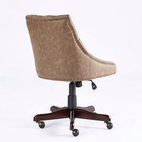 Medieval Retro Style Sheepskin Pattern Fabric Home Office Chair