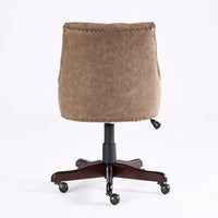 Medieval Retro Style Sheepskin Pattern Fabric Home Office Chair