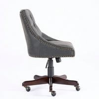Medieval Retro Style Sheepskin Pattern Fabric Home Office Chair