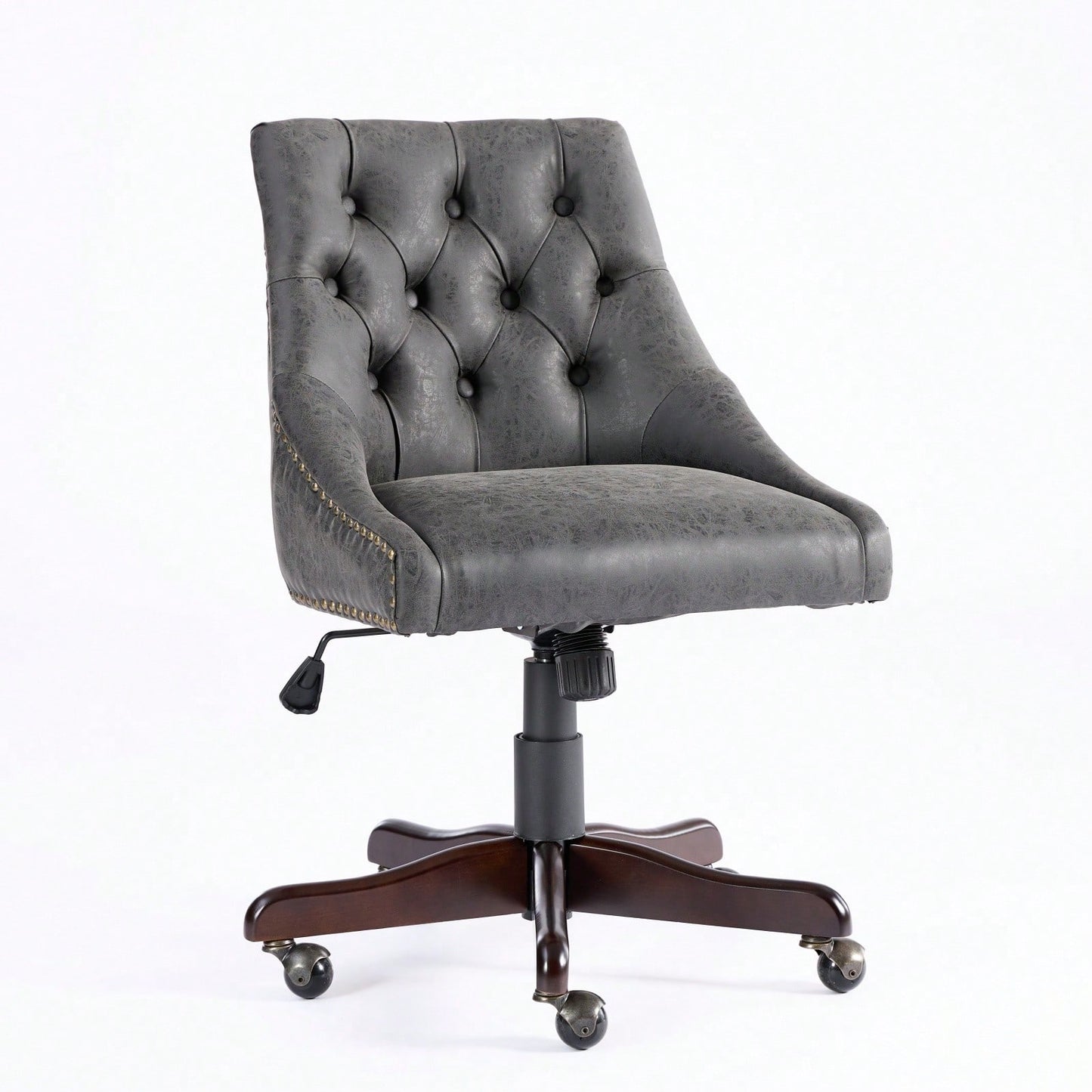 Medieval Retro Style Sheepskin Pattern Fabric Home Office Chair