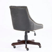 Medieval Retro Style Sheepskin Pattern Fabric Home Office Chair