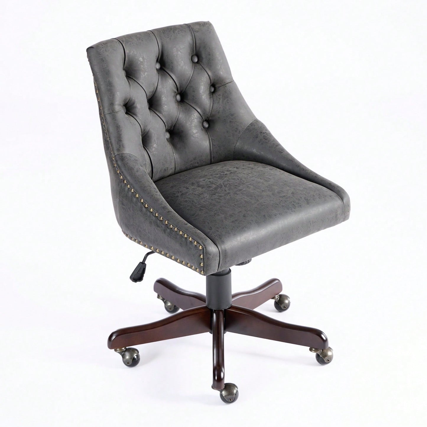 Medieval Retro Style Sheepskin Pattern Fabric Home Office Chair