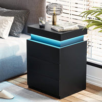 Modern Multi-Colour LED Night Table Bedside Tables For Bedroom, Living Room