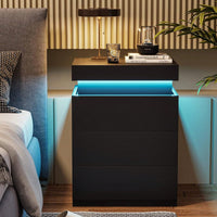 Modern Multi-Colour LED Night Table Bedside Tables For Bedroom, Living Room