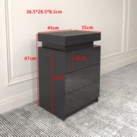 Modern Multi-Colour LED Night Table Bedside Tables For Bedroom, Living Room